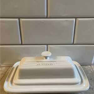 Le Creuset Cream Butter Dish